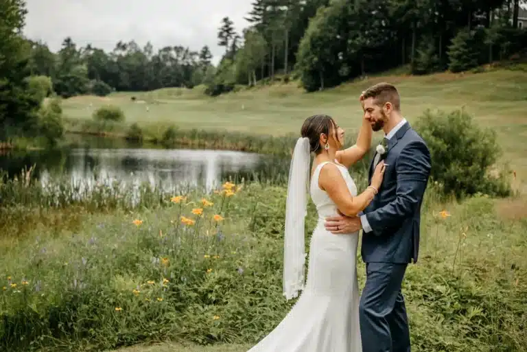 couple looking at the forest