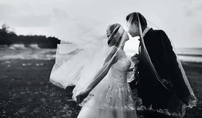 Black and white wedding photo | Love in Focus Studio